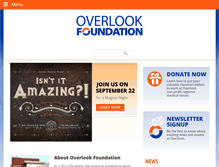 Tablet Screenshot of overlookfoundation.org